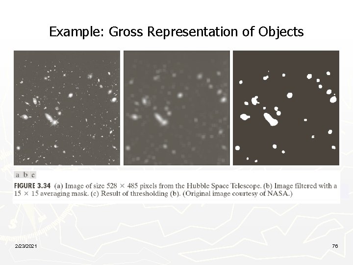 Example: Gross Representation of Objects 2/23/2021 76 