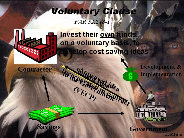 Voluntary Clause FAR 52. 248 -1 Invest their own funds, on a voluntary basis, Voluntary Clause FAR 52. 248 -1 Invest their own funds, on a voluntary basis,