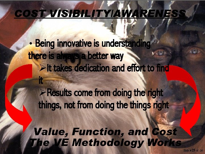 COST VISIBILITY/AWARENESS • Being innovative is understanding there is always a better way ØIt COST VISIBILITY/AWARENESS • Being innovative is understanding there is always a better way ØIt