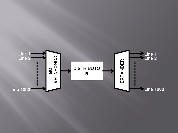 Line 1000 DISTRIBUTO R EXPANDER CONCENTRAT OR Line 1 Line 2 Line 1000 