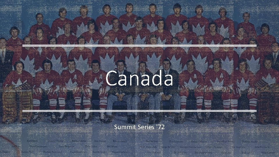 Canada Summit Series '72 