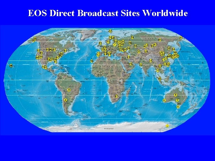EOS Direct Broadcast Sites Worldwide 