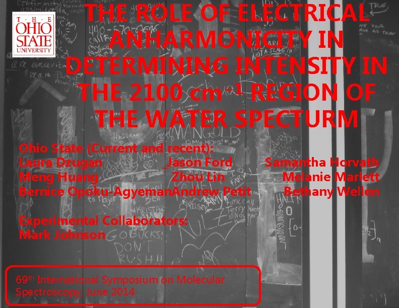 THE ROLE OF ELECTRICAL ANHARMONICITY IN DETERMINING INTENSITY IN − 1 THE 2100 cm THE ROLE OF ELECTRICAL ANHARMONICITY IN DETERMINING INTENSITY IN − 1 THE 2100 cm