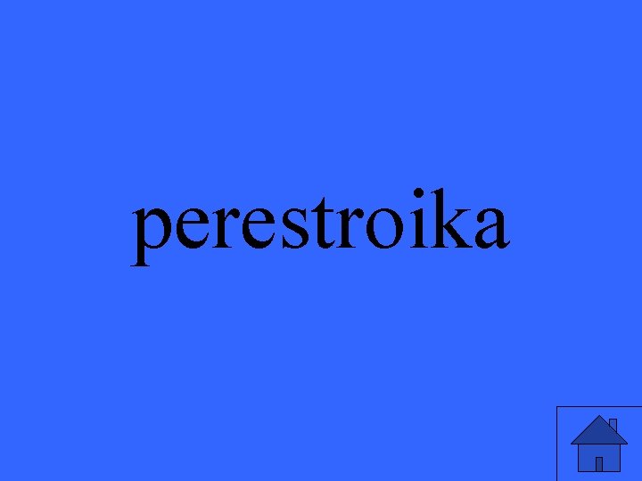 perestroika 