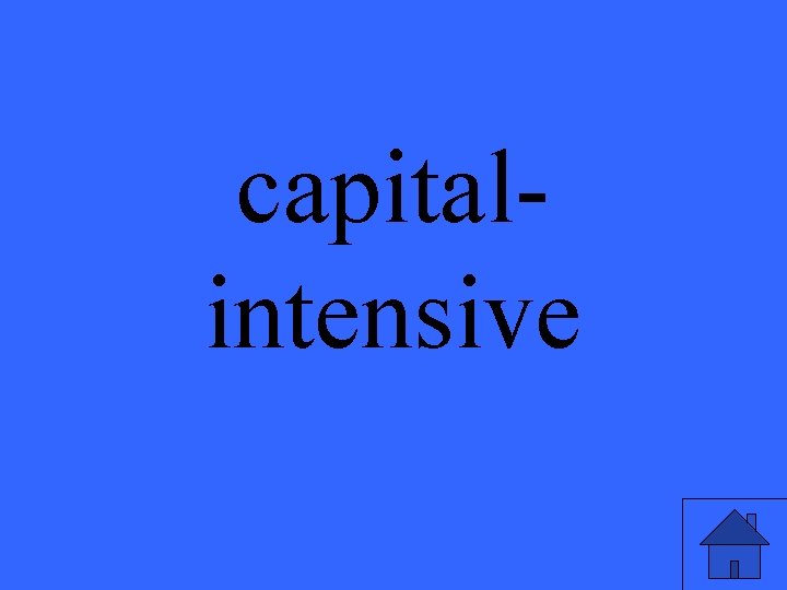 capitalintensive 