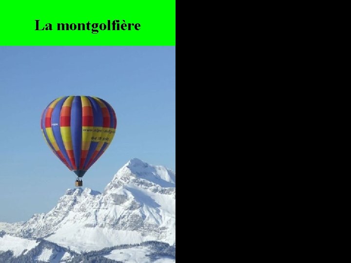 La montgolfière 