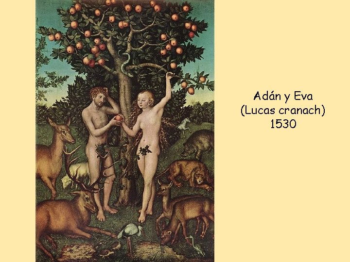 Adán y Eva (Lucas cranach) 1530 