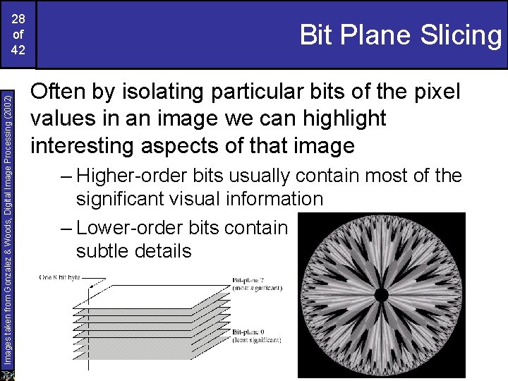 Images taken from Gonzalez & Woods, Digital Image Processing (2002) 28 of 42 Bit