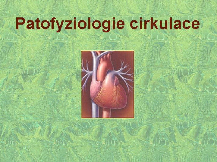 Patofyziologie cirkulace 