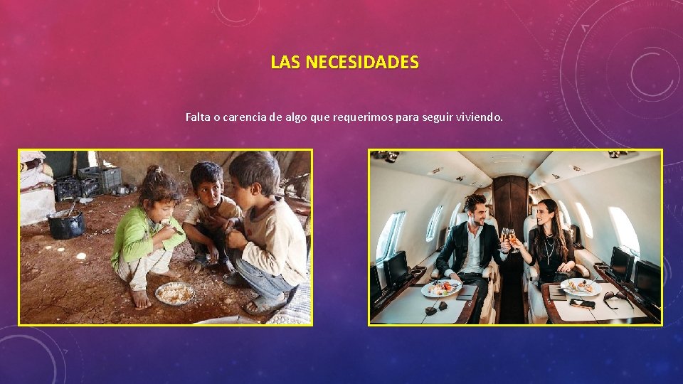 LAS NECESIDADES Falta o carencia de algo que requerimos para seguir viviendo. 