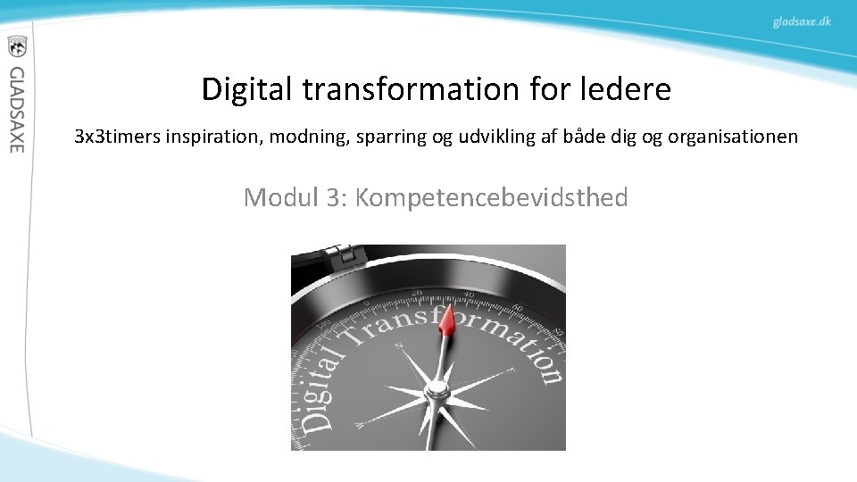 Digital transformation for ledere 3 x 3 timers inspiration, modning, sparring og udvikling af Digital transformation for ledere 3 x 3 timers inspiration, modning, sparring og udvikling af
