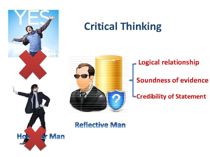 Critical Thinking Logical relationship Soundness of evidence Credibility of Statement Critical Thinking Logical relationship Soundness of evidence Credibility of Statement