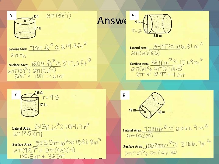 5 6 12. 2 Homework Answers: p. 26 (5 – 8) 7 8 