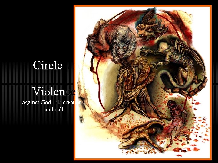 Circle 7: Violence against God, his creations, and self 