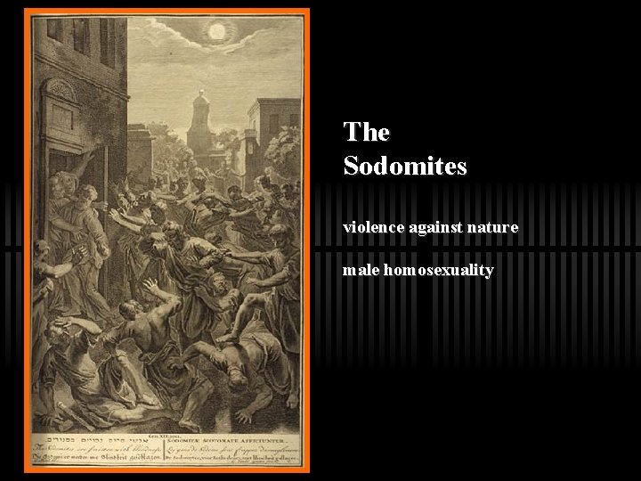 The Sodomites violence against nature male homosexuality 