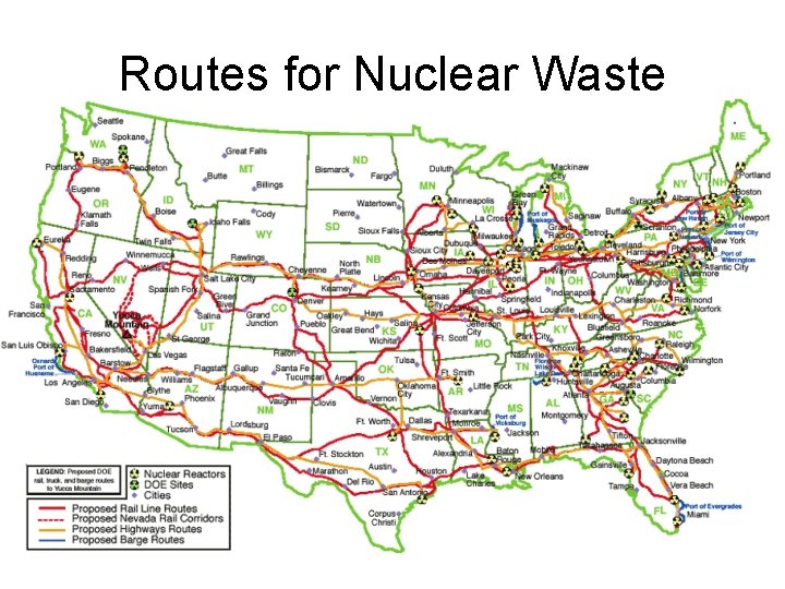 Routes for Nuclear Waste 