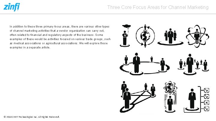 Three Core Focus Areas for Channel Marketing In addition to these three primary focus