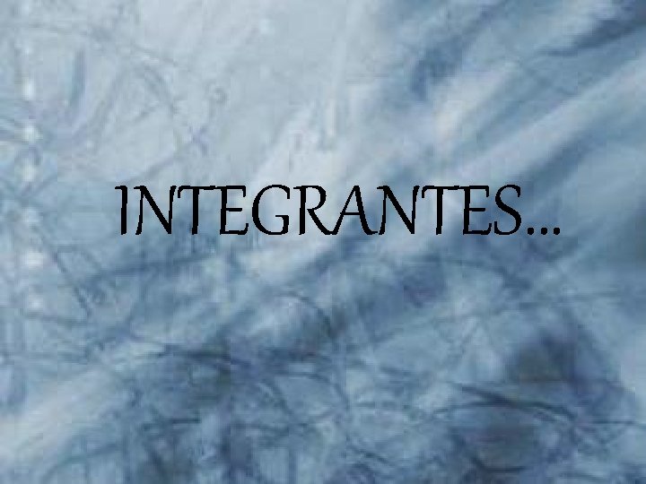 INTEGRANTES… 
