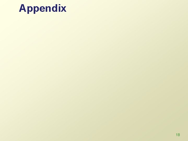 Appendix 18 