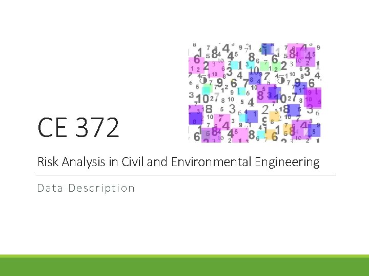 Ce Doc Risk Analysis CE 372 Risk Analysis in Civil and Environmental