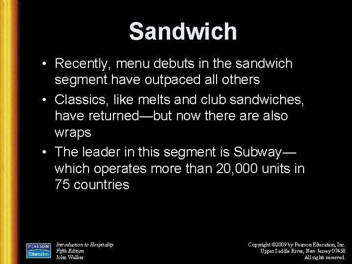 Sandwich • Recently, menu debuts in the sandwich segment have outpaced all others •