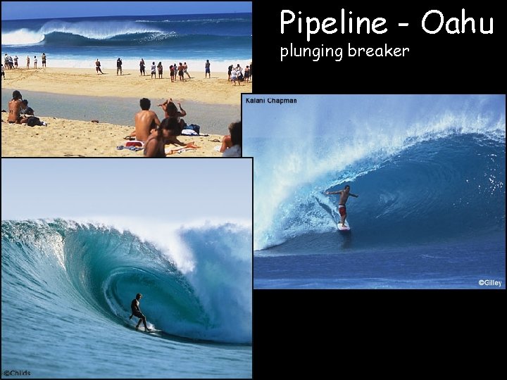 Pipeline - Oahu plunging breaker 