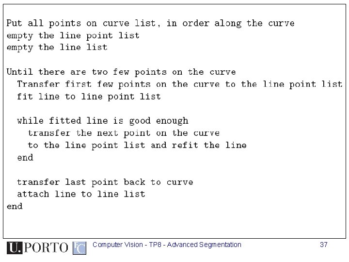 Computer Vision - TP 8 - Advanced Segmentation 37 Computer Vision - TP 8 - Advanced Segmentation 37