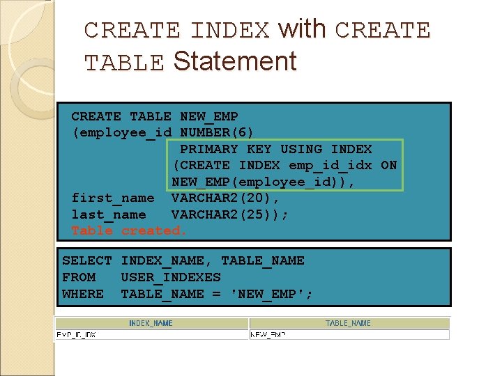 Oracle Lecture 7 Manage Schema Objects Manipulating Data
