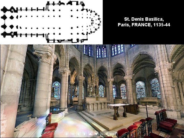 St. Denis Basilica, Paris, FRANCE, 1135 -44 