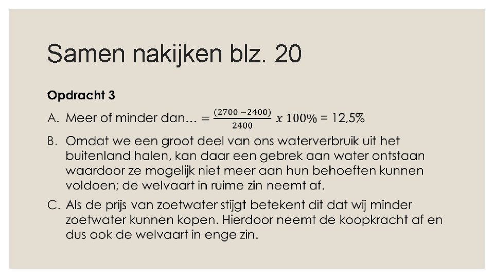 Samen nakijken blz. 20 ◦ 