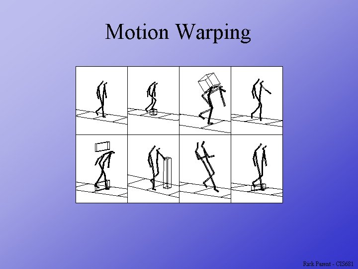 Motion Warping Rick Parent - CIS 681 