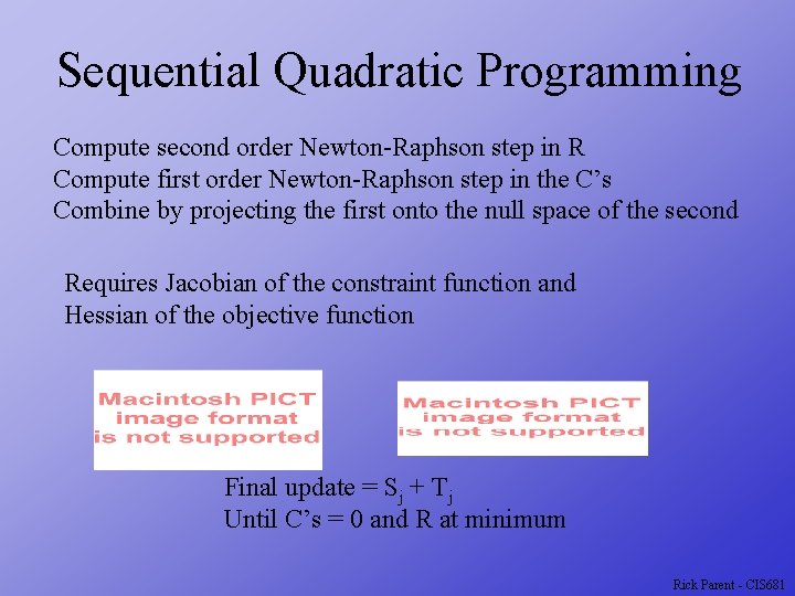 Sequential Quadratic Programming Compute second order Newton-Raphson step in R Compute first order Newton-Raphson