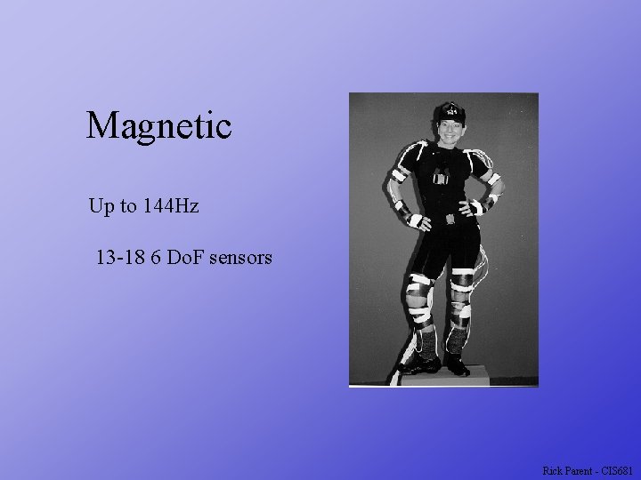 Magnetic Up to 144 Hz 13 -18 6 Do. F sensors Rick Parent -