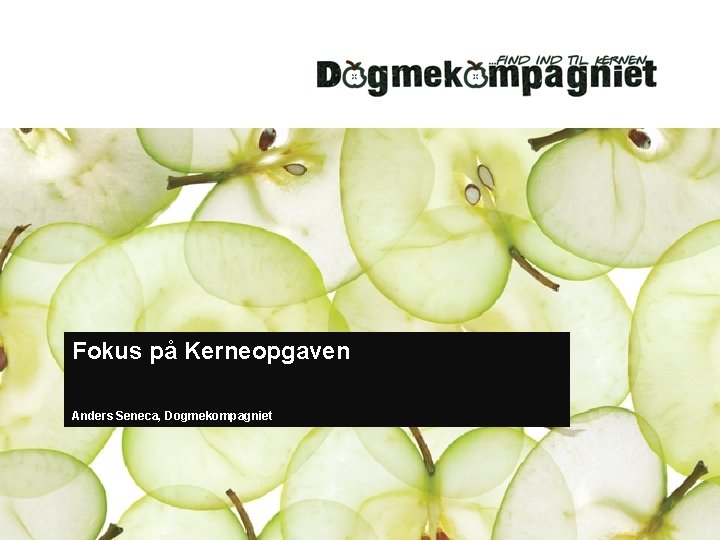 Fokus på Kerneopgaven Anders Seneca, Dogmekompagniet 