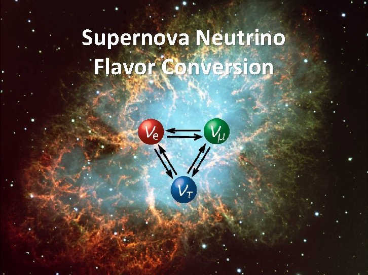 Supernova Neutrino Flavor Conversion Supernova Neutrino Flavor Conversion