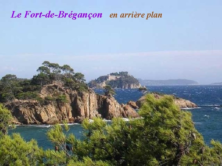 Le Fort-de-Brégançon en arrière plan 