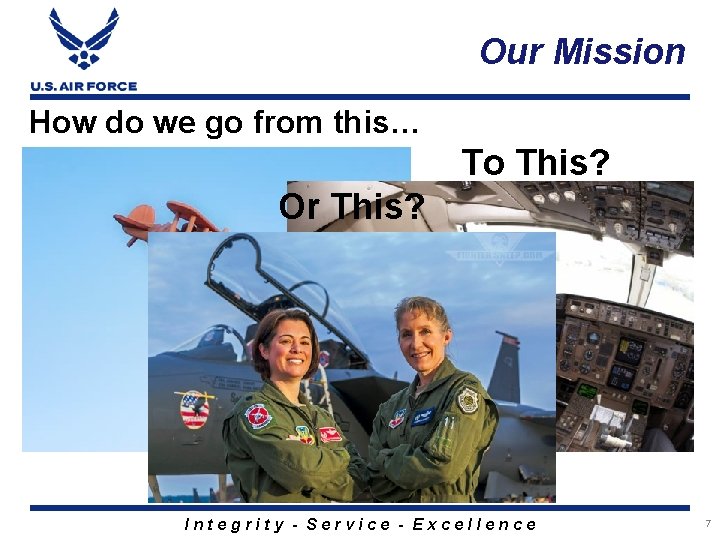 Our Mission How do we go from this… To This? Or This? Integrity -