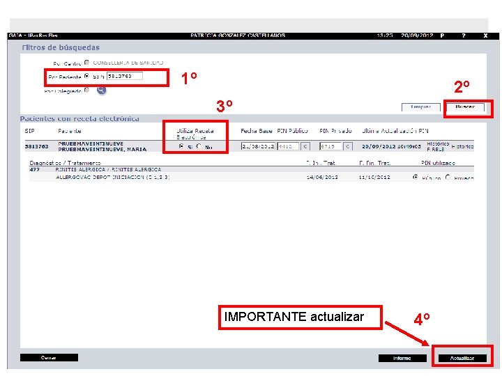 1º 2º 3º IMPORTANTE actualizar 4º 1º 2º 3º IMPORTANTE actualizar 4º