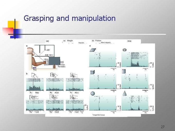 Grasping and manipulation 27 