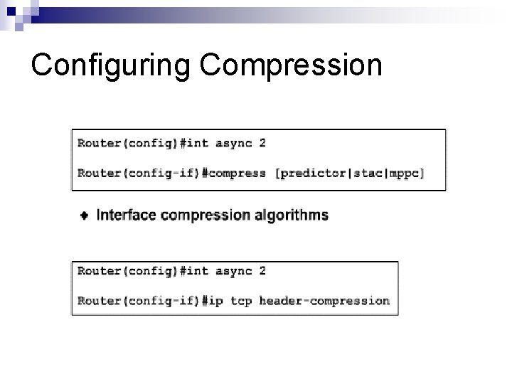 Configuring Compression 