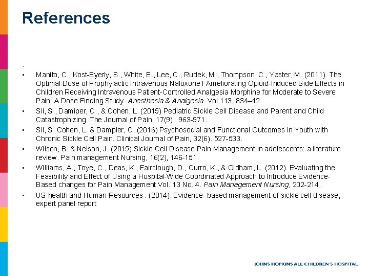 References. • • • Manito, C. , Kost-Byerly, S. , White, E. , Lee, References. • • • Manito, C. , Kost-Byerly, S. , White, E. , Lee,