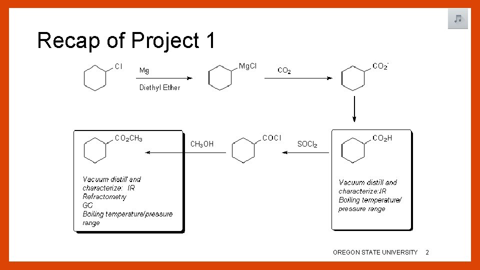 Recap of Project 1 OREGON STATE UNIVERSITY 2 