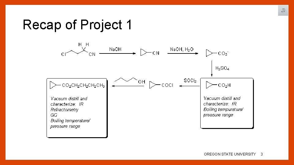 Recap of Project 1 OREGON STATE UNIVERSITY 3 