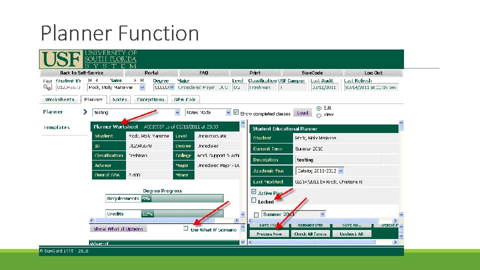 Planner Function Planner Function