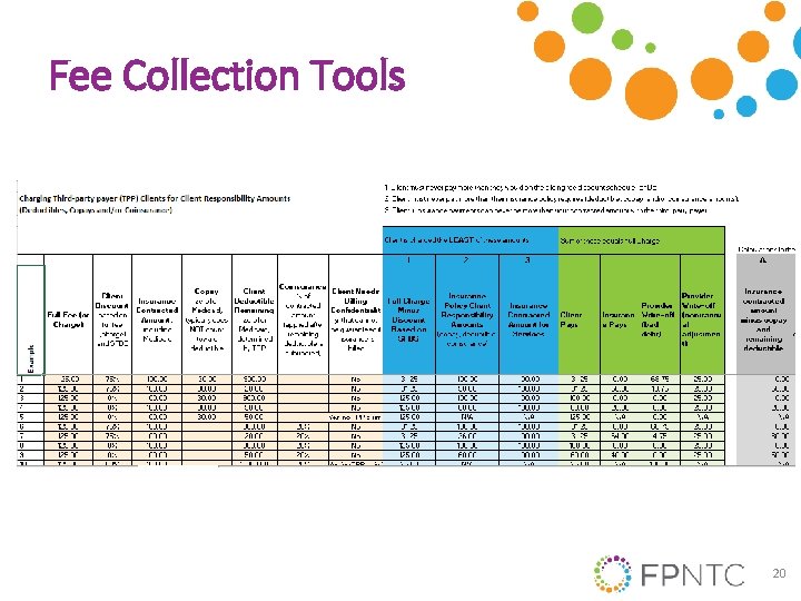 Fee Collection Tools 20 