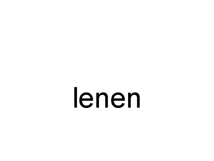 lenen 