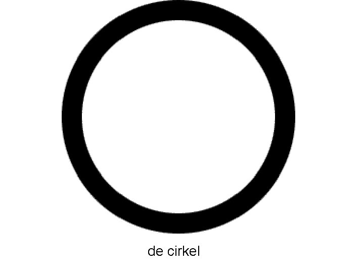 de cirkel 