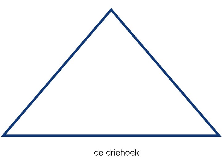 de driehoek 