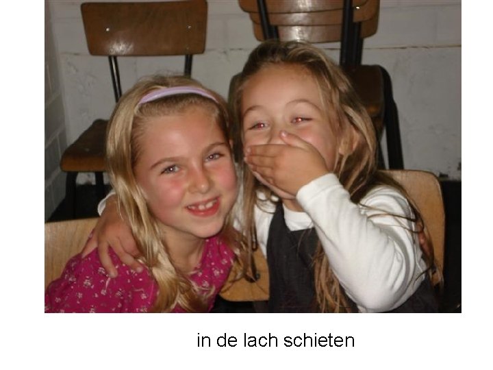 in de lach schieten 