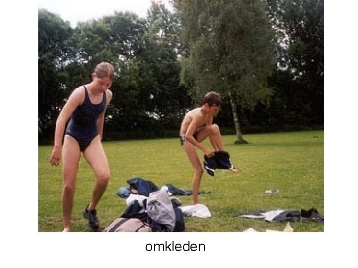 omkleden 